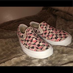 Flamingo Custom Slip On Vans🦩